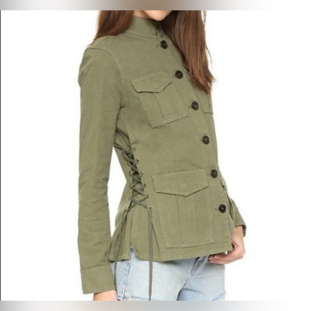 TORY BURCH Side Lace Up Field Jacket - Picture 8 of 8